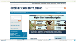 Desktop Screenshot of oxfordre.com